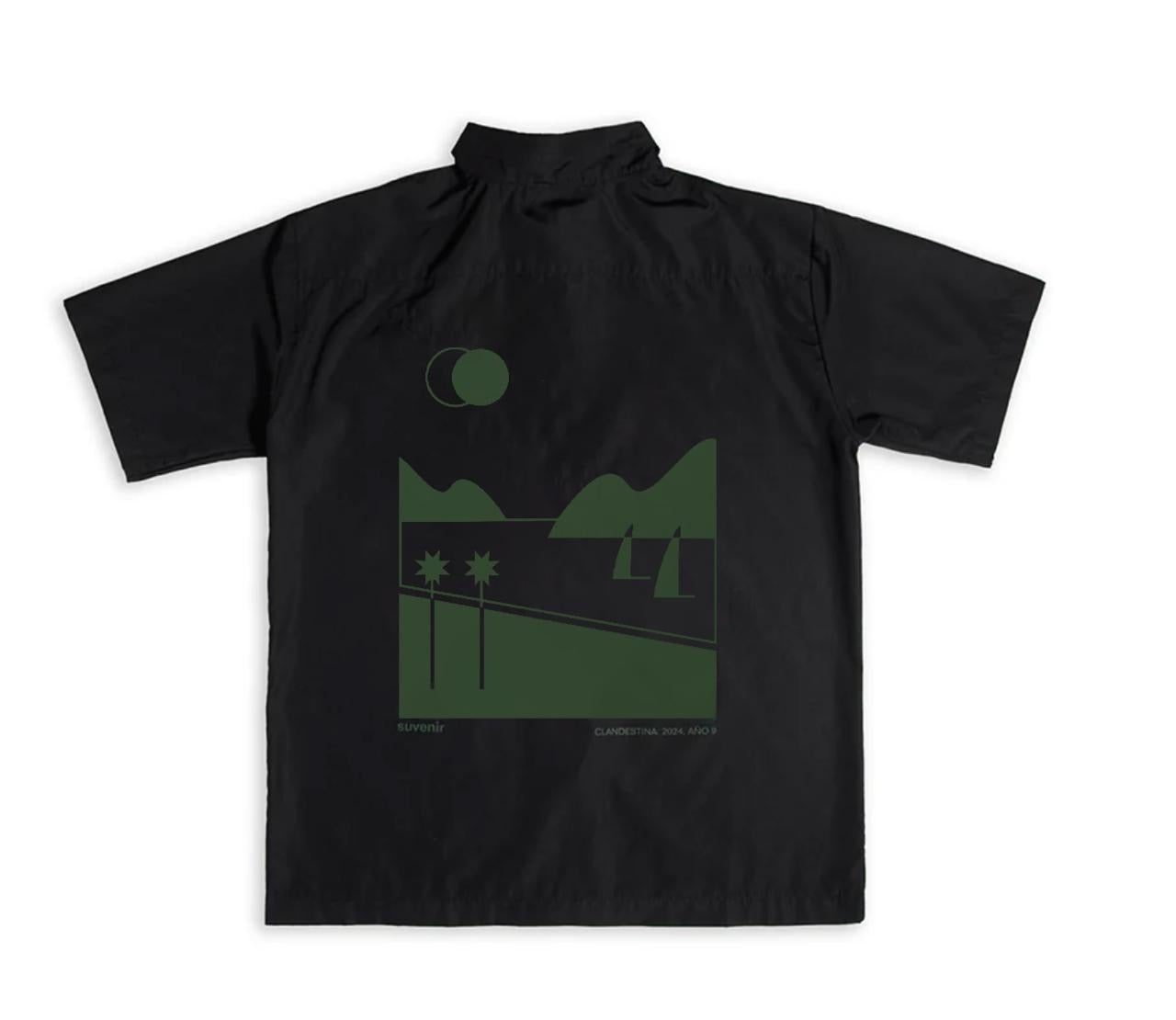 Castillito Black Button Down Shirt