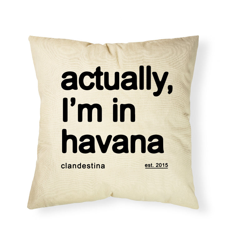 Actually, I'm in Havana Canvas Cushion Cover