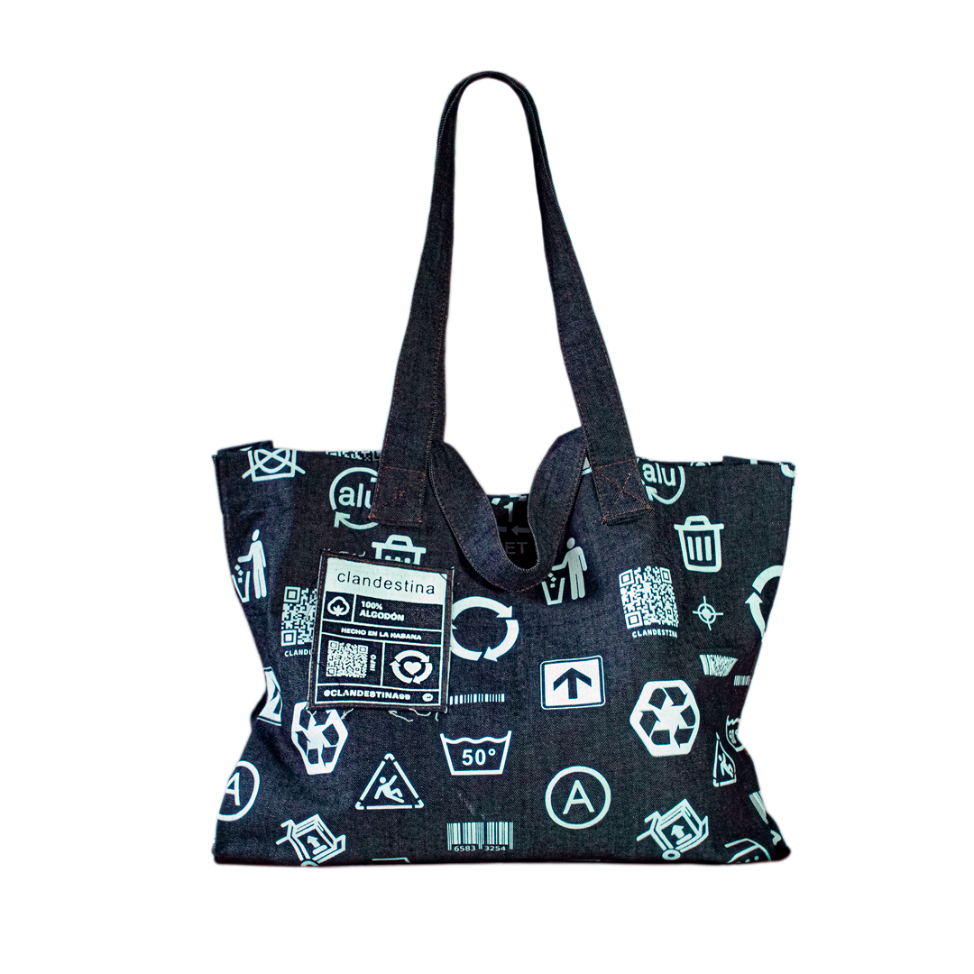 Clandestina City Recicled Denim Big Bag