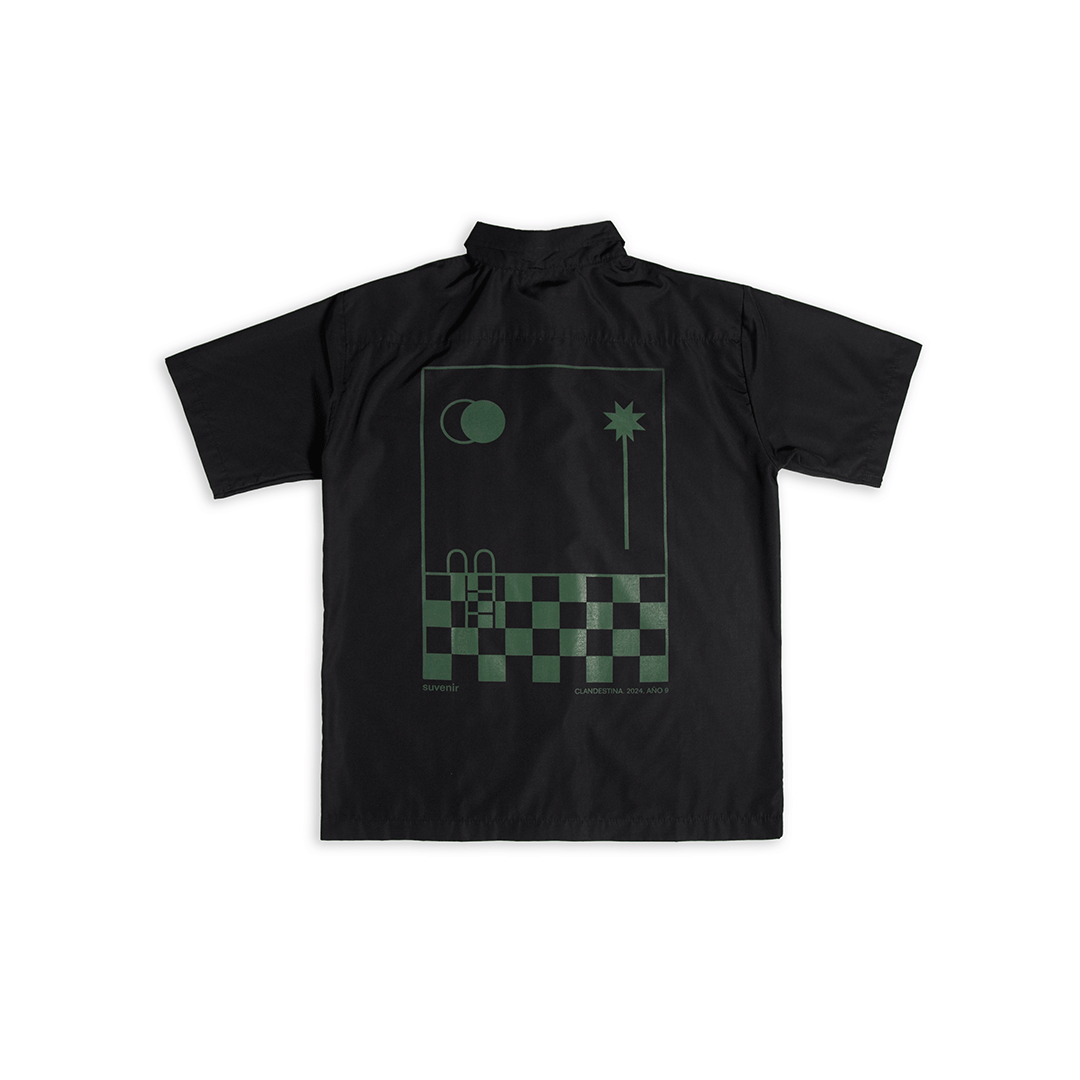 Castillito Black Button Down Shirt