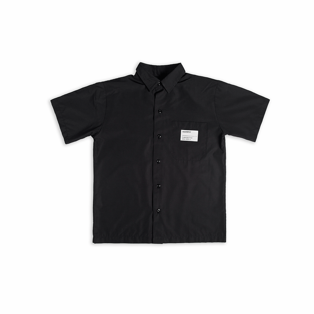 Castillito Black Button Down Shirt