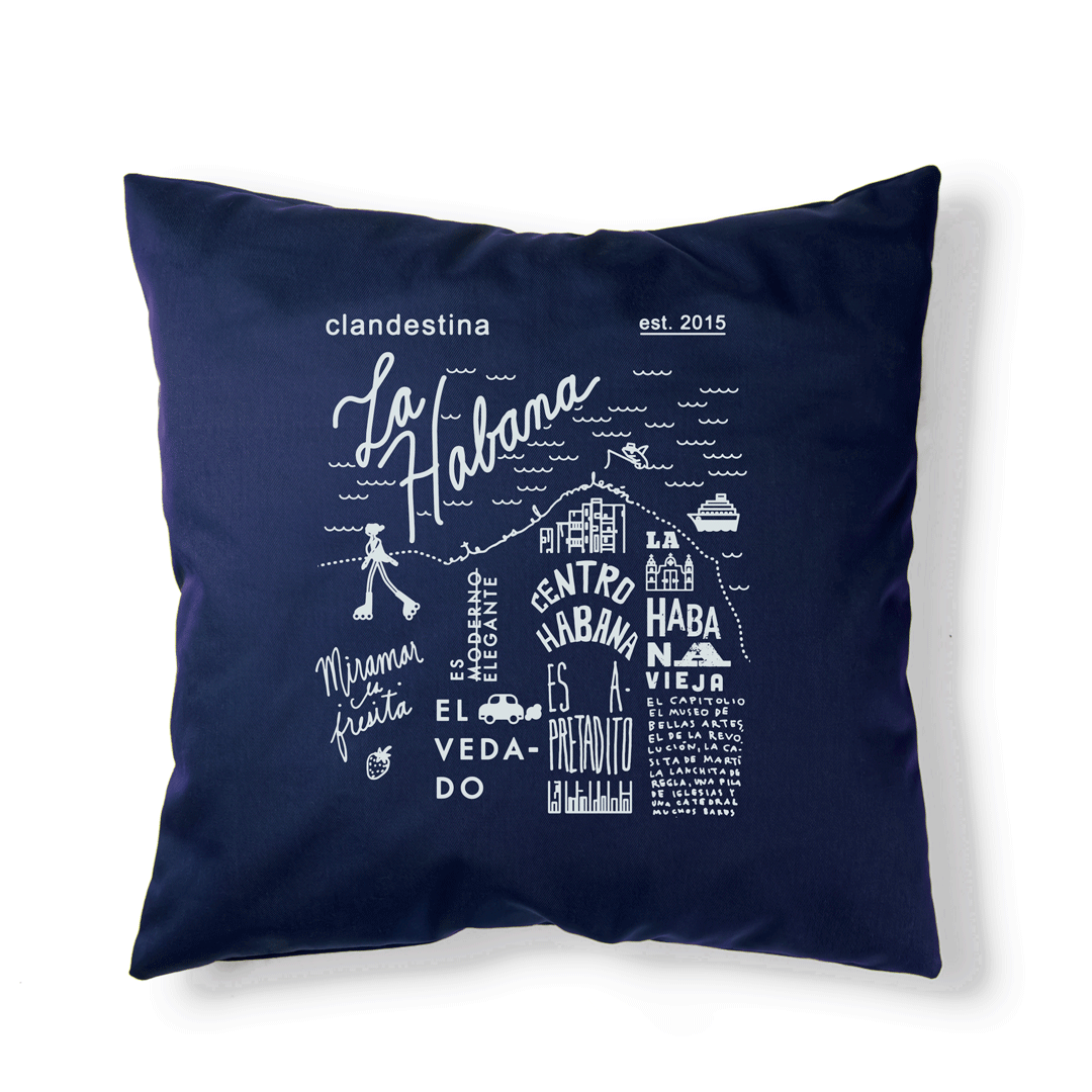 Downtown Canvas Cushion Cover