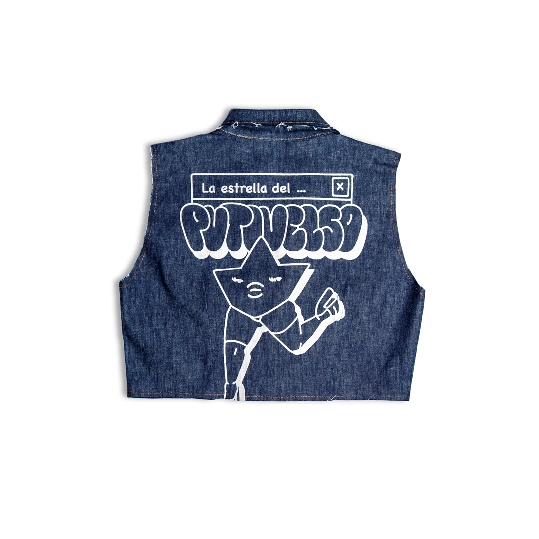 Putivelso Remade Denim Crop Jacket