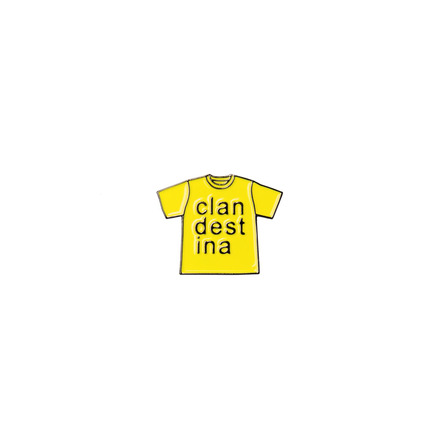 Clandestina T Lapel Pin