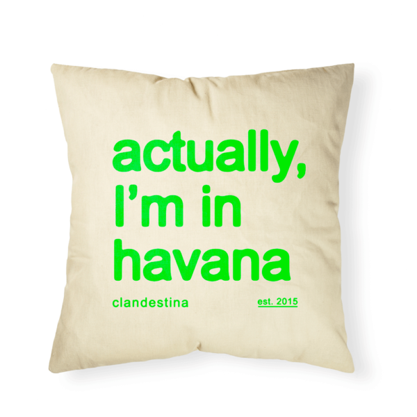 Actually, I'm in Havana Canvas Cushion Cover