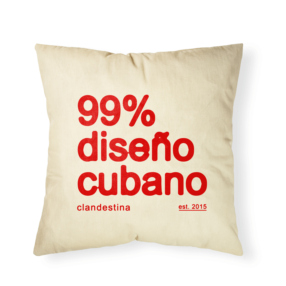 Test product 99% Cuban Design Canvas Cushion Cover