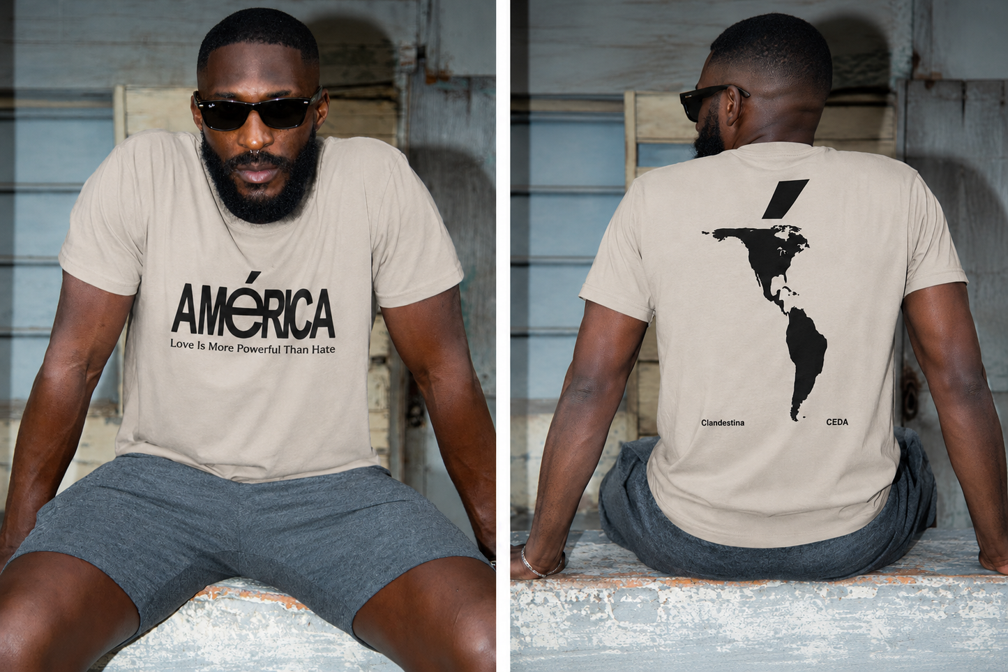 AMéRICA Double-Sided T-Shirt