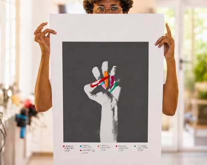 Rubber nails — Original Framed Artwork by Idania del Río