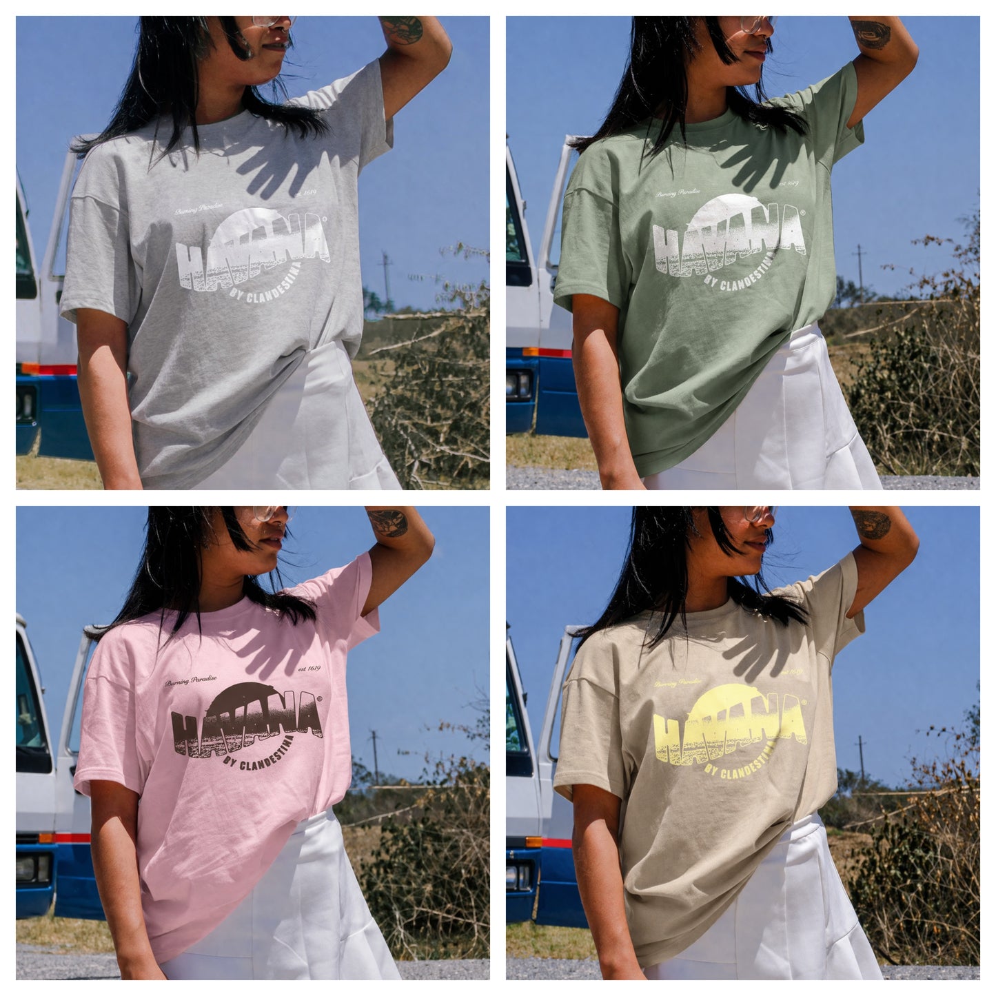 Burning Paradise T-Shirt Havana — Unisex