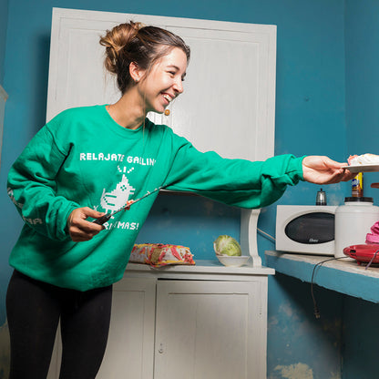 Chill Out, Chicken, It's A Christmas Sweatshirt