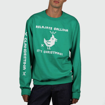 Chill Out, Chicken, It's A Christmas Sweatshirt