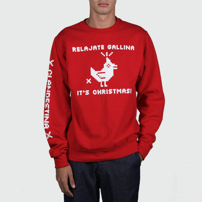 Chill Out, Chicken, It's A Christmas Sweatshirt