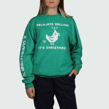 Chill Out, Chicken, It's A Christmas Sweatshirt