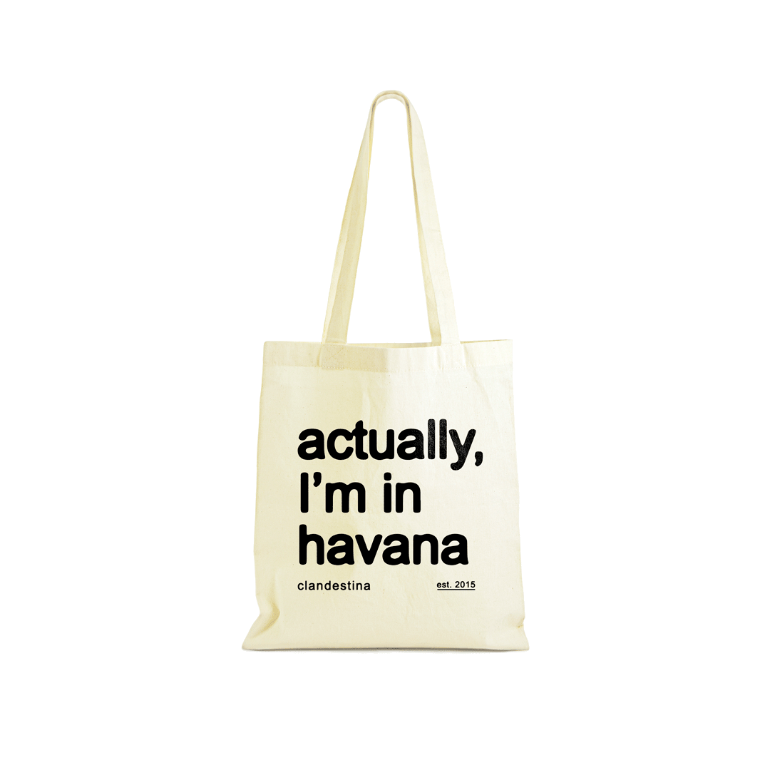 Actually, I'm in Havana Canvas Tote Bag - Black