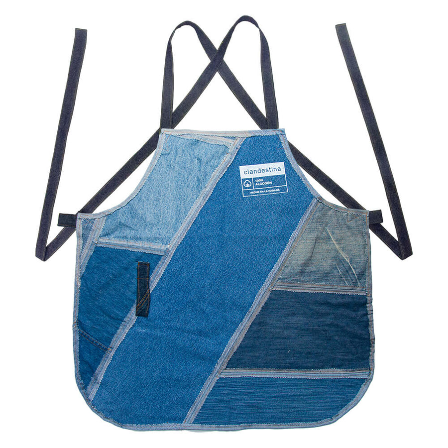 Recycled Denim Apron Clandestina